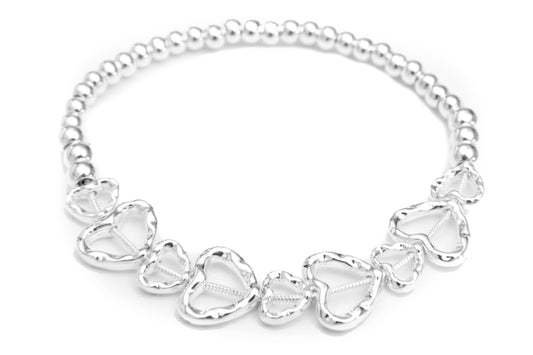 Heart Rings Bead Bracelet
