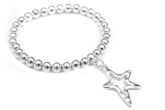 Star Charm Bead Bracelet