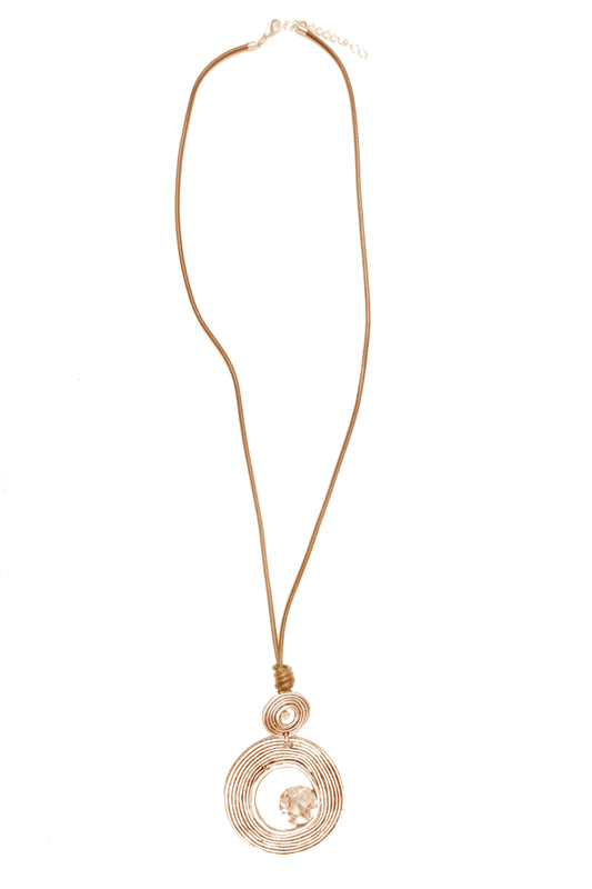 Big Diamond Loop Rings Necklace