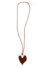 Load image into Gallery viewer, Faux Suede Heart Necklace
