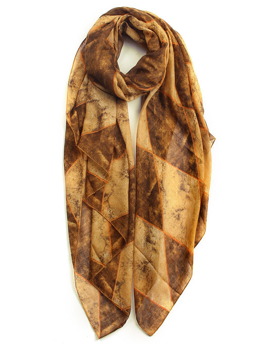 Diamond Tie Dye Print Scarf
