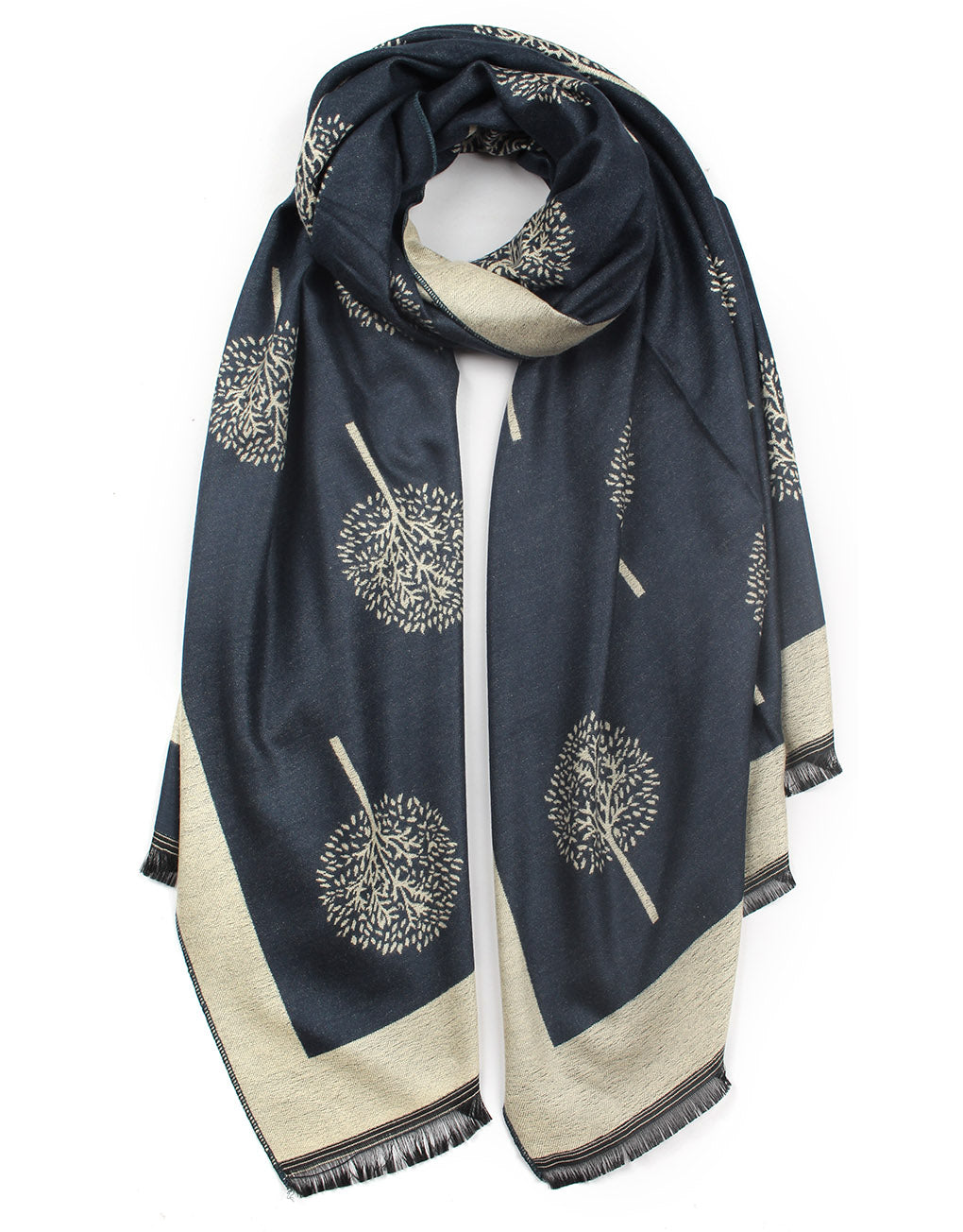 Tree Of Life Cashmere Scarf