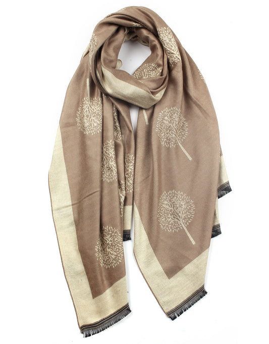 Tree Of Life Cashmere Scarf