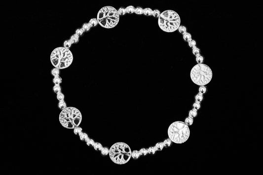 7 Tree Of Life Coin Bracelet