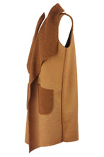 Load image into Gallery viewer, Waterfall Faux Suede Gilet
