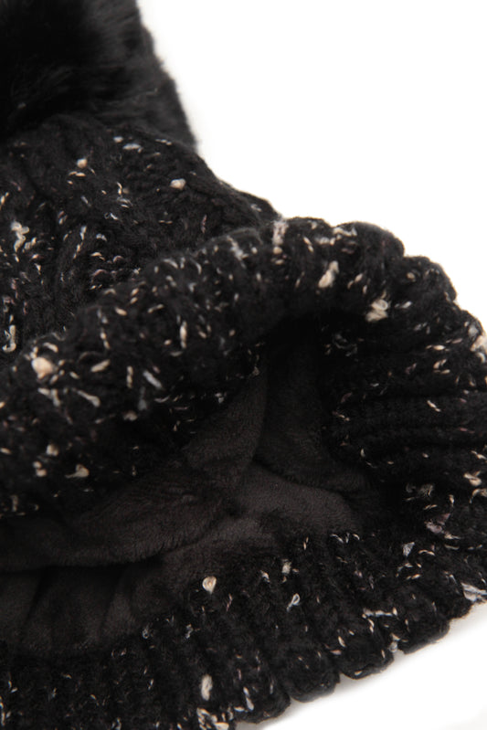 Fleece Lined Fleck Beanie Hat