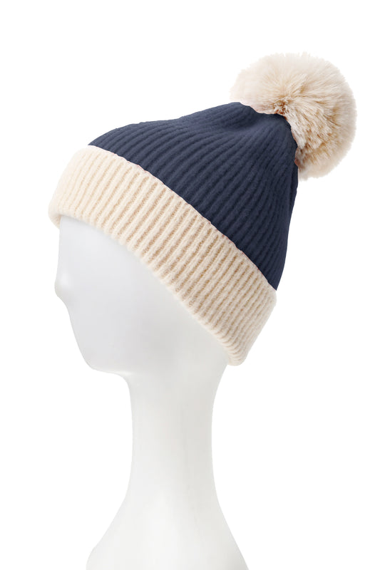 2 Colour Beanie Hat