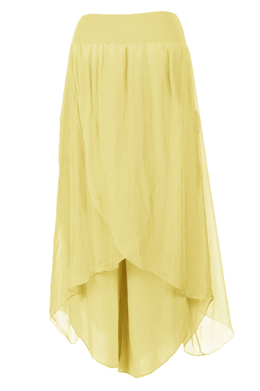 Flap Overlay Silk Trouser