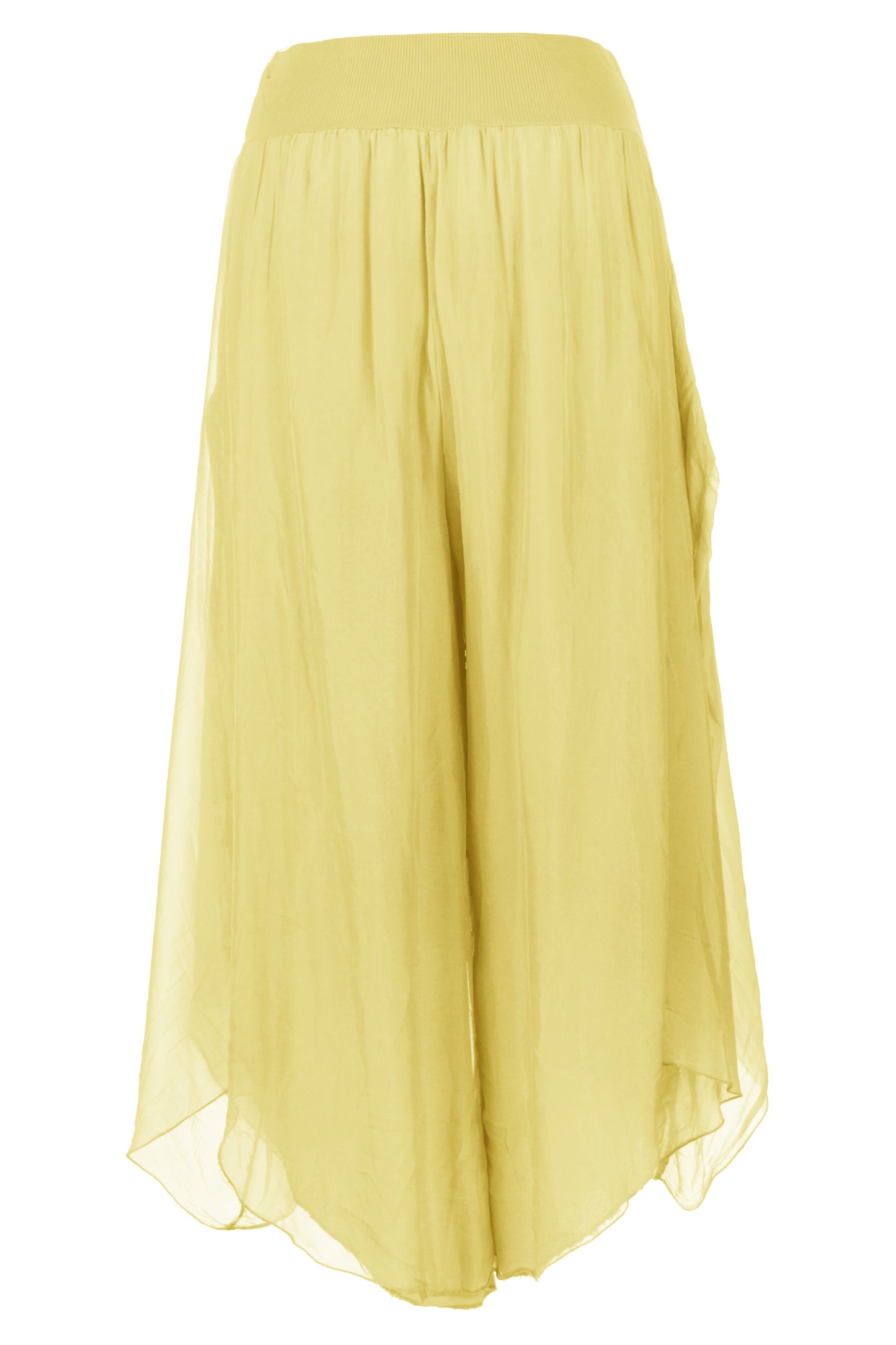 Flap Overlay Silk Trouser