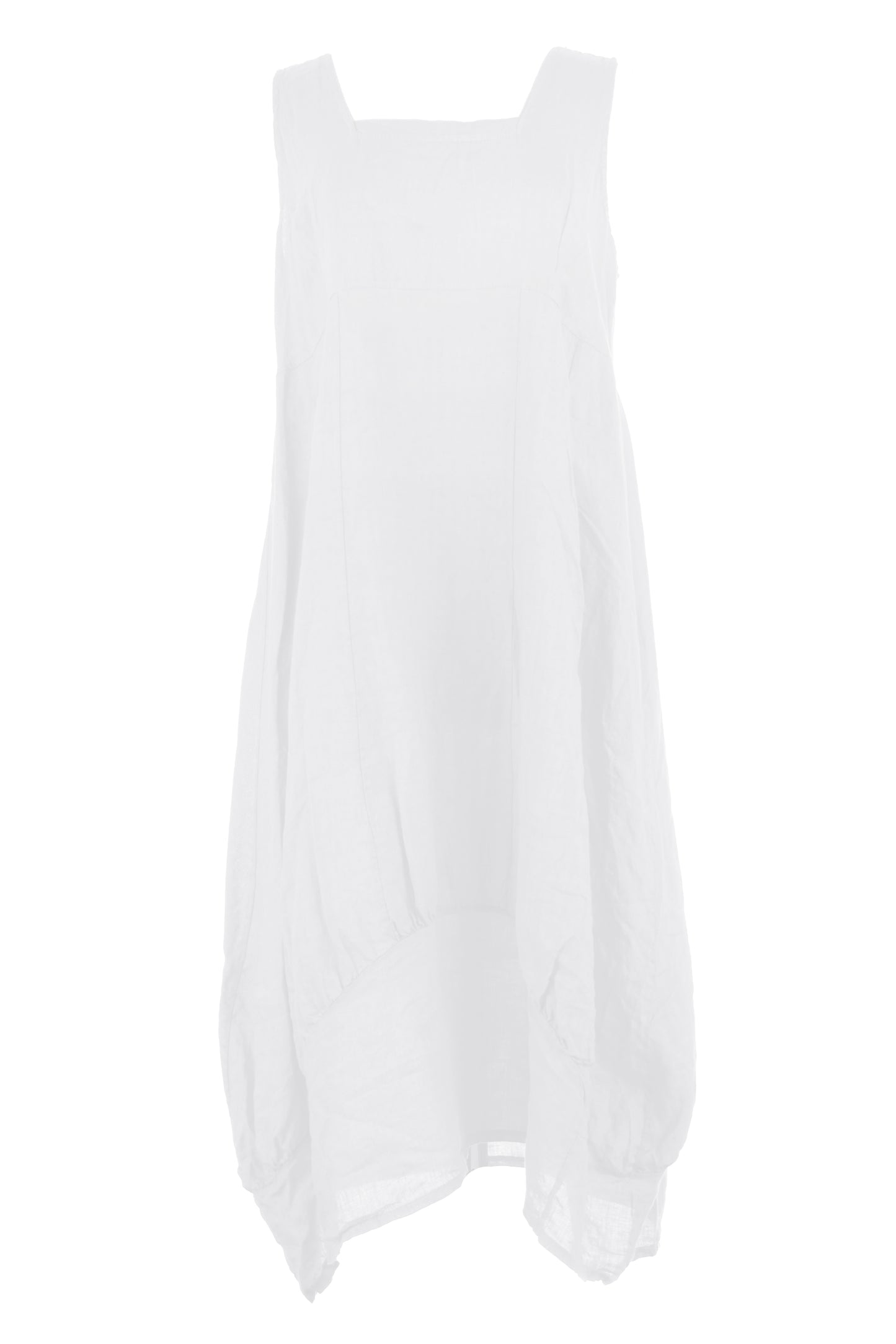 Square Neck Linen Dress
