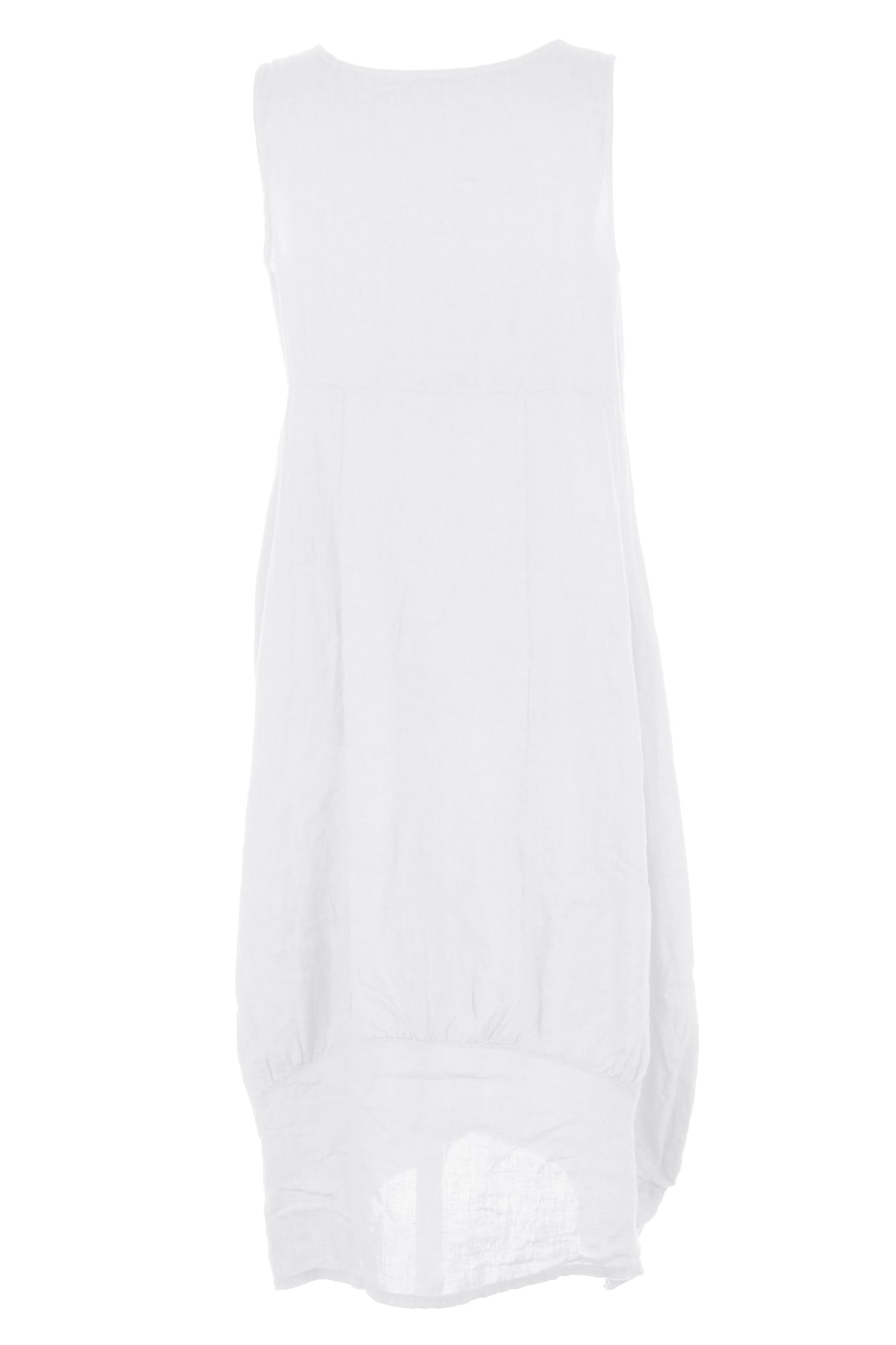 Square Neck Linen Dress