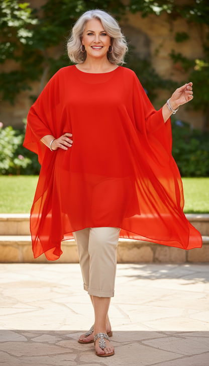 Batwing Flowy Kaftan Tunic