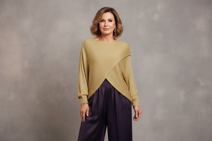 Crossover Lurex Top