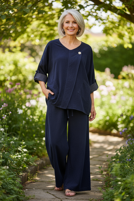 Button Detail 2 Pocket Corduroy Top