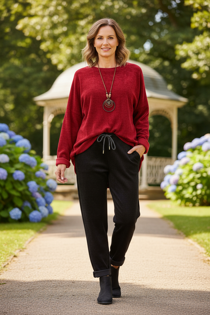 2 Pocket Chenille Trouser