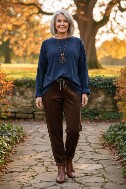 Chenille Necklace Top