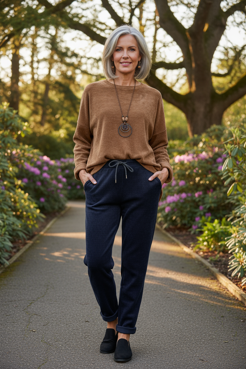 Chenille Necklace Top