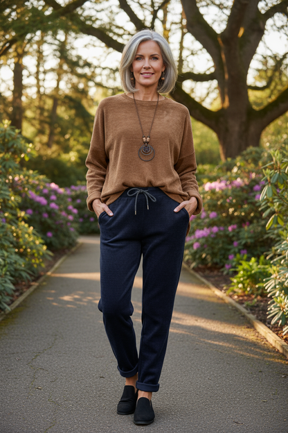 Chenille Necklace Top