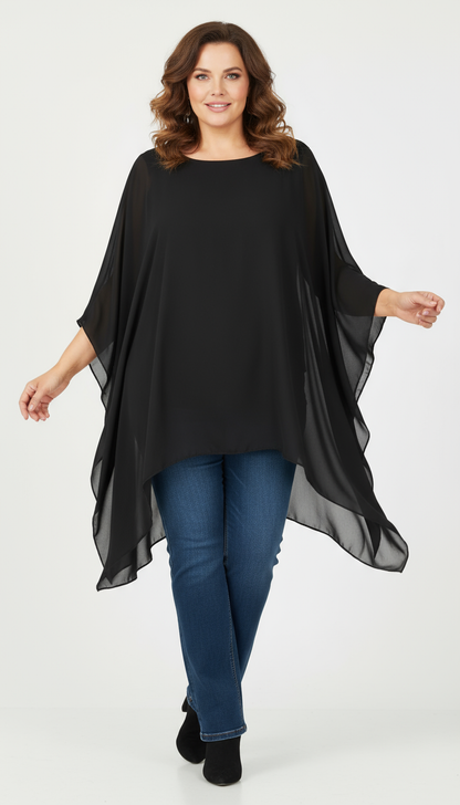 Batwing Flowy Kaftan Tunic