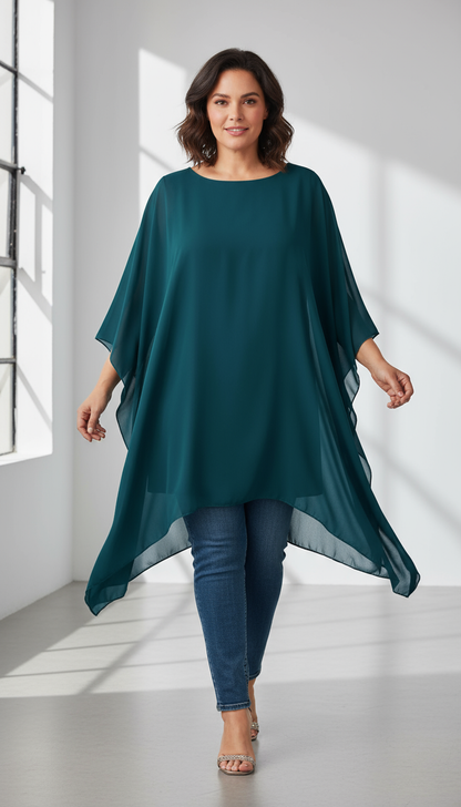 Batwing Flowy Kaftan Tunic