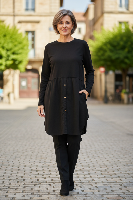 Plain Cotton Tunic Shirt