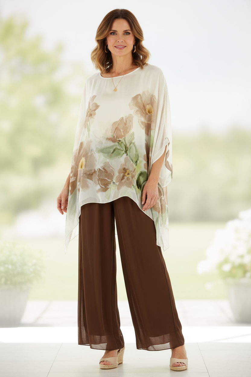 Floral Print Silk Blouse