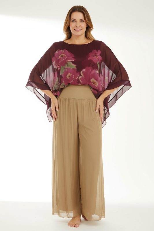 Floral Print Silk Blouse