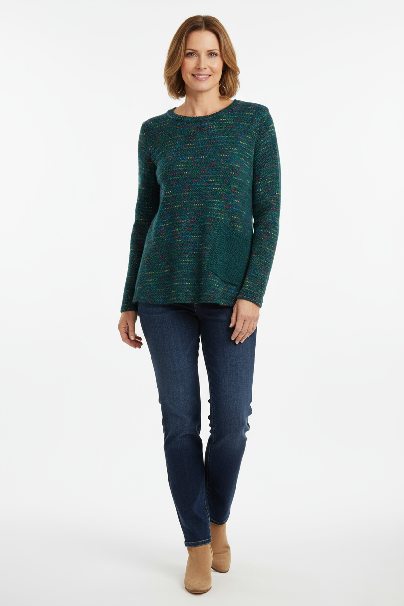 One Pocket Fleck Top