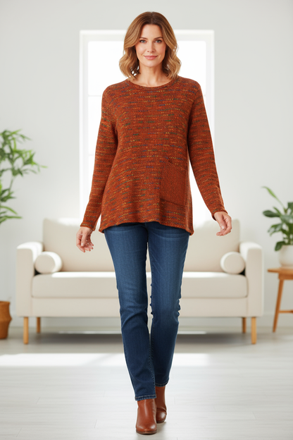 One Pocket Fleck Top