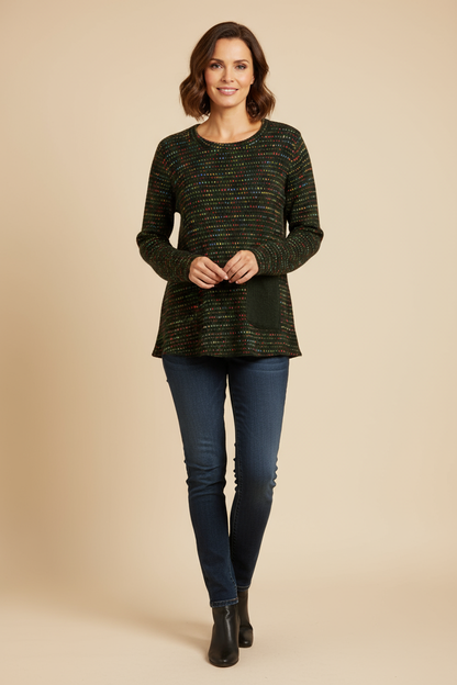 One Pocket Fleck Top