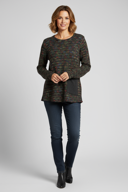 One Pocket Fleck Top