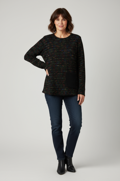 One Pocket Fleck Top