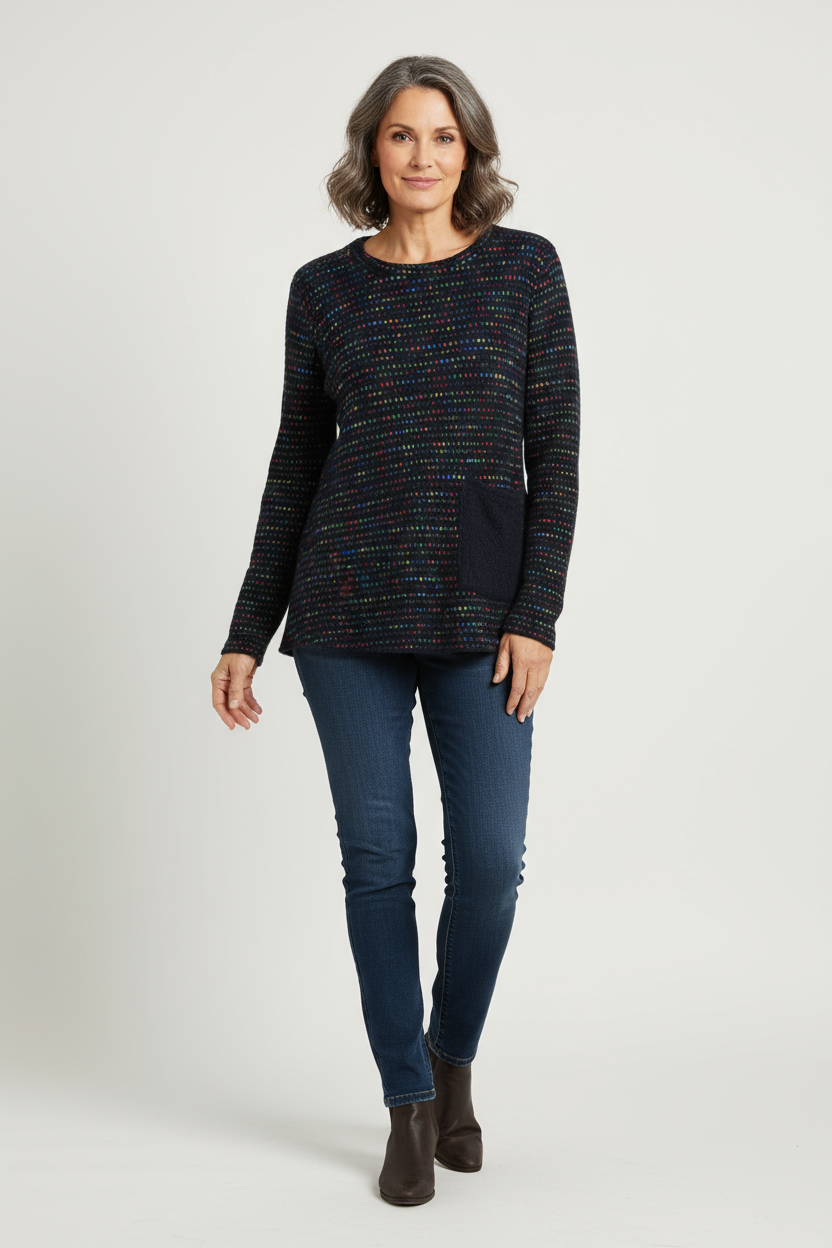 One Pocket Fleck Top