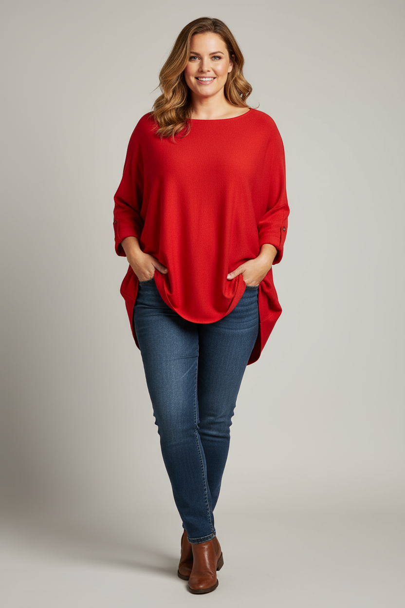 Scoop Hem Jumper