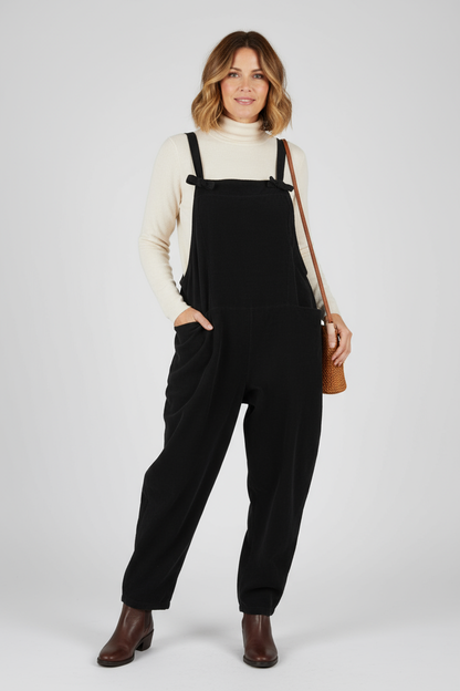 Corduroy Knot Dungarees