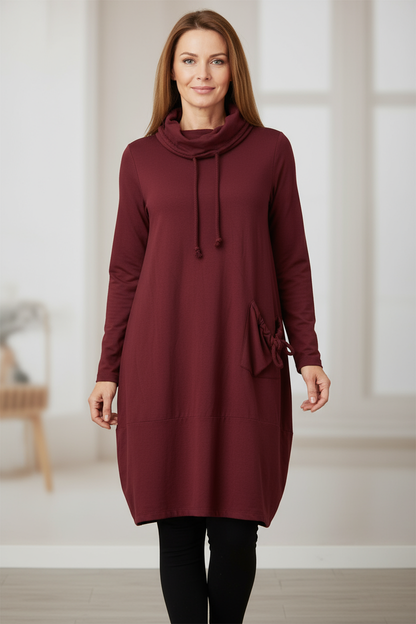 Cowl Neck Dress