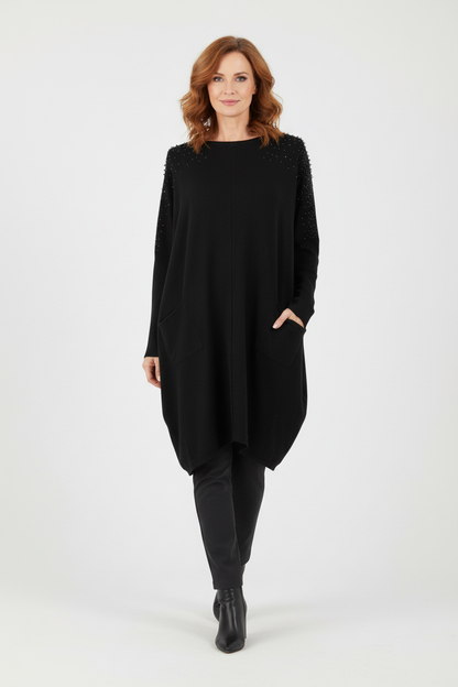 Pearl Diamante Jumper Dress