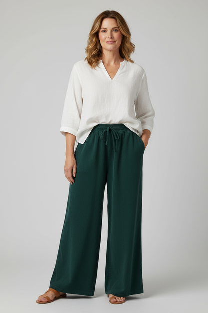 Wide Leg Corduroy Trouser