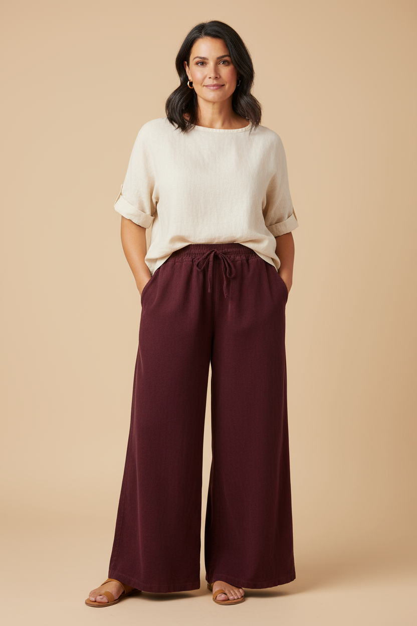 Wide Leg Corduroy Trouser