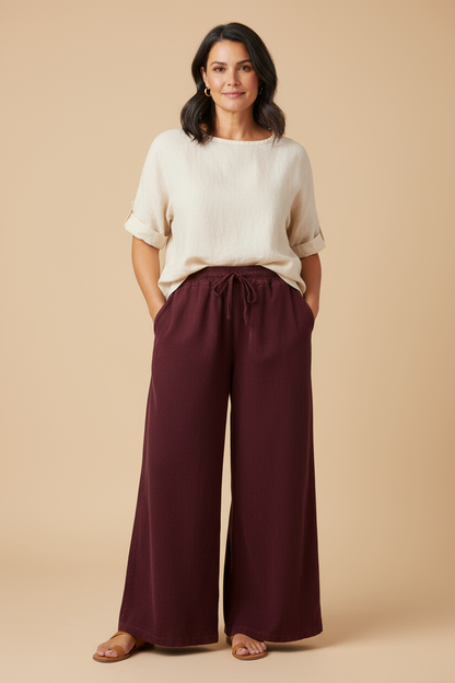 Wide Leg Corduroy Trouser