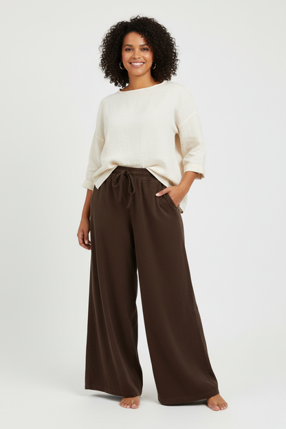 Wide Leg Corduroy Trouser