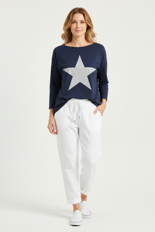 Star Jersey Sweatshirt