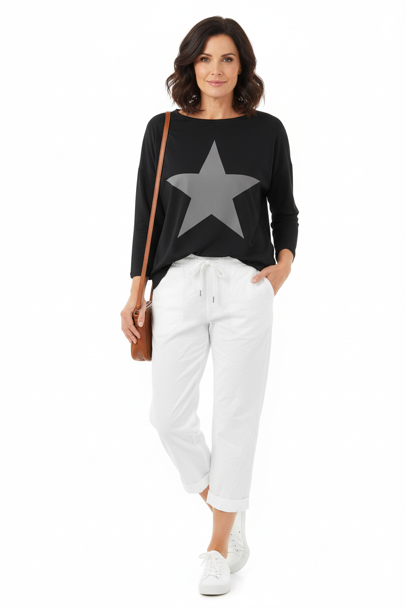 Star Jersey Sweatshirt
