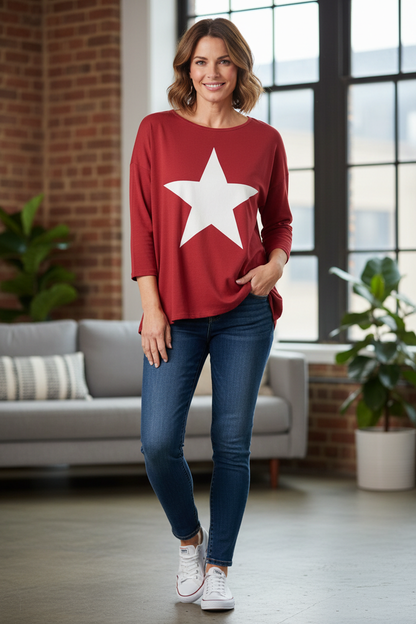 Star Jersey Sweatshirt
