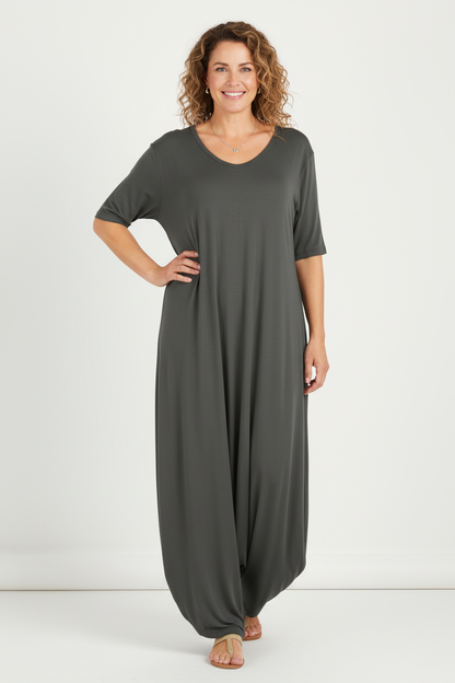V Neck Jumpsuit