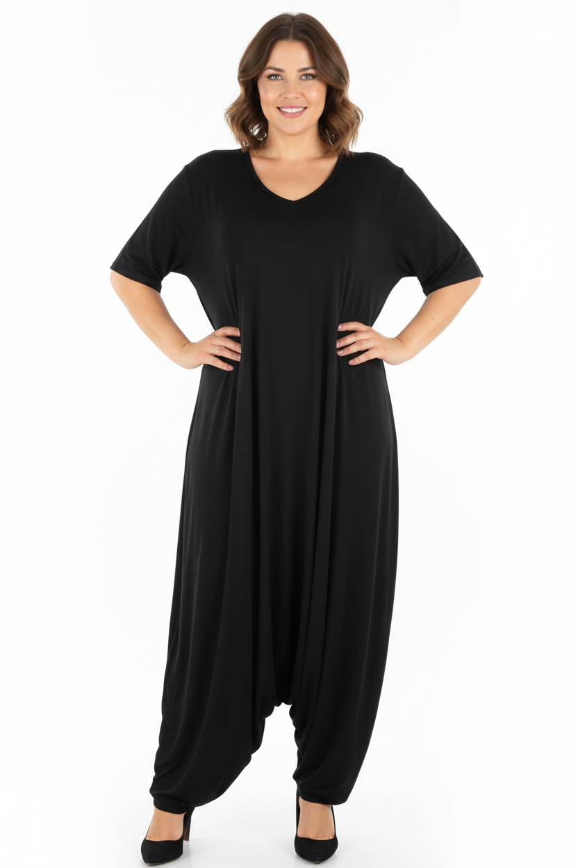 V Neck Jumpsuit