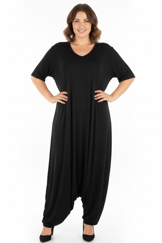 V Neck Jumpsuit