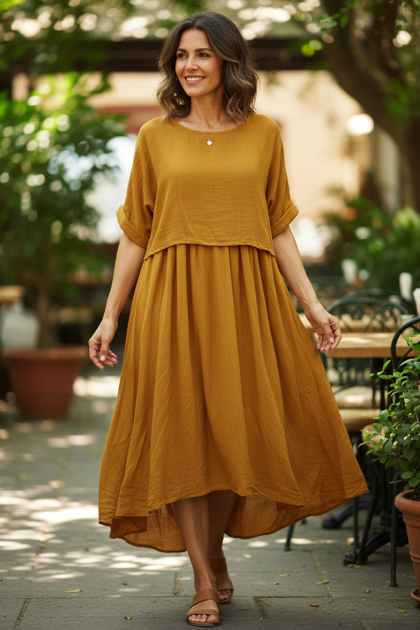2 Piece Flare Dress