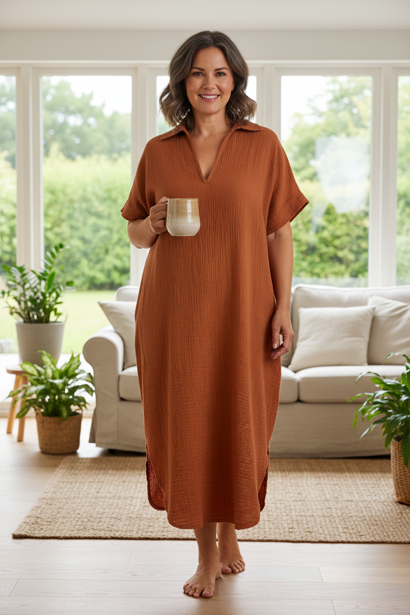 Plain Cheesecloth Midi