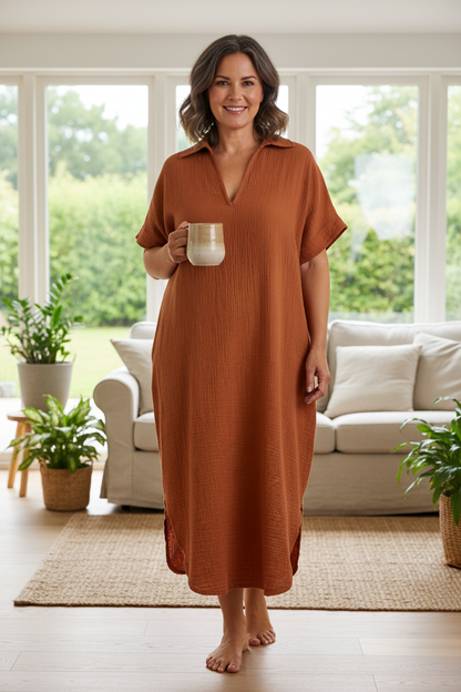 Plain Cheesecloth Midi